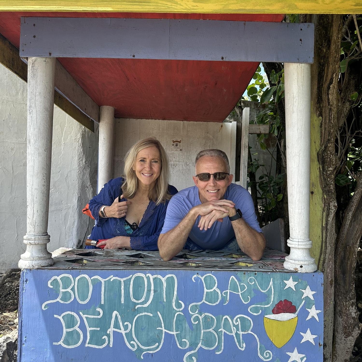 Mr. And Mrs. Perich clearly love the Caribbean!