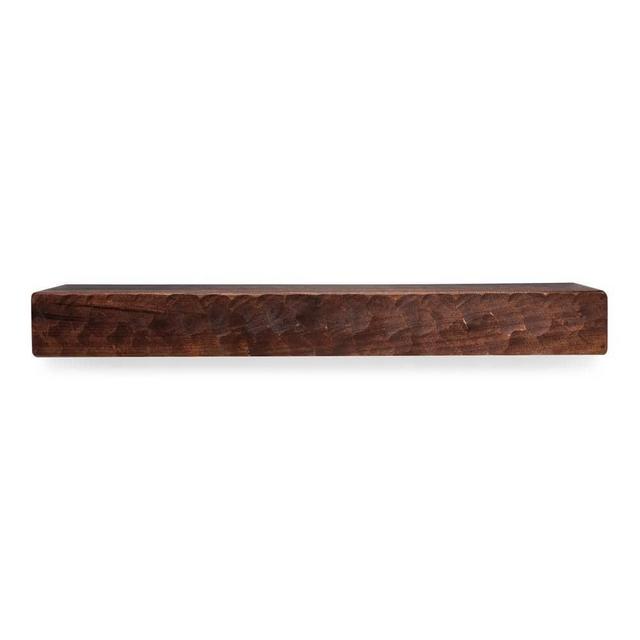 Rough Hewn 60 in. x 5.5 in. Mahogany Mantel