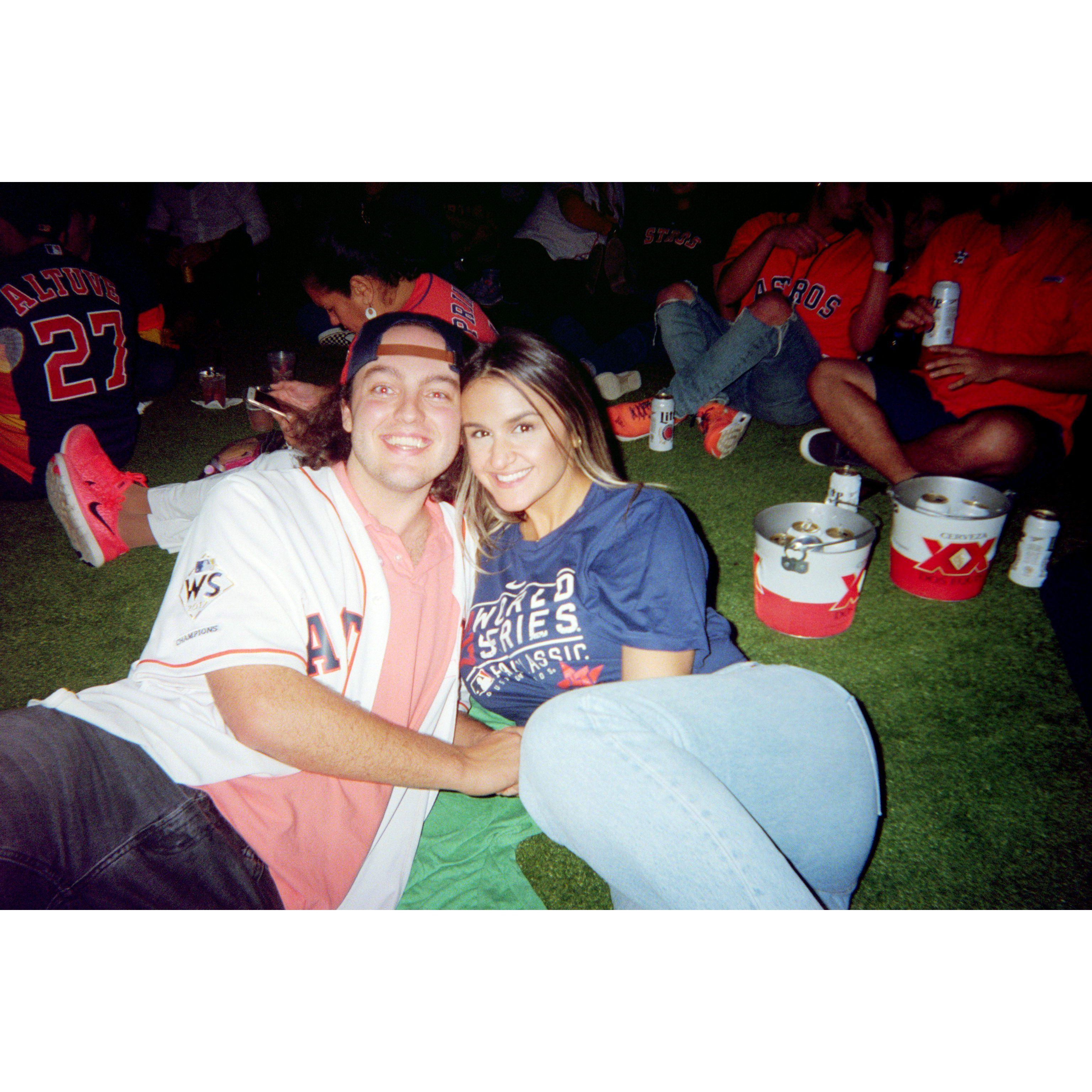 We have too many pics of us celebrating the Astros...enjoy this from a disposable camera 2019