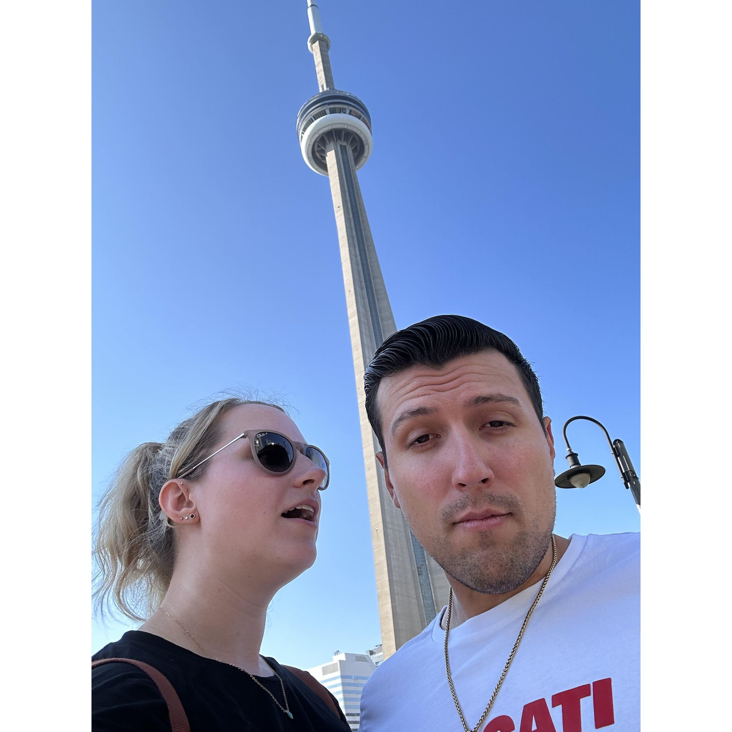 Recreating the ferris wheel photo again, but this time at the CN Tower in Toronto. It's a thing now.