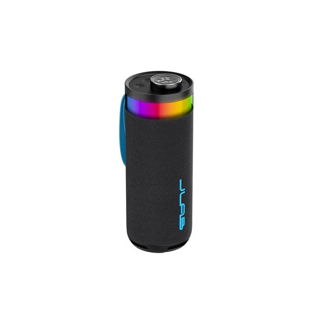JLab Go Party Portable Speaker - Black: Bluetooth, Waterproof, USB-C Charging, LED Light