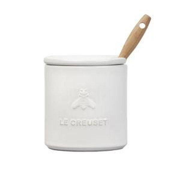 Le Creuset Stoneware Honey Pot, 14 oz., White