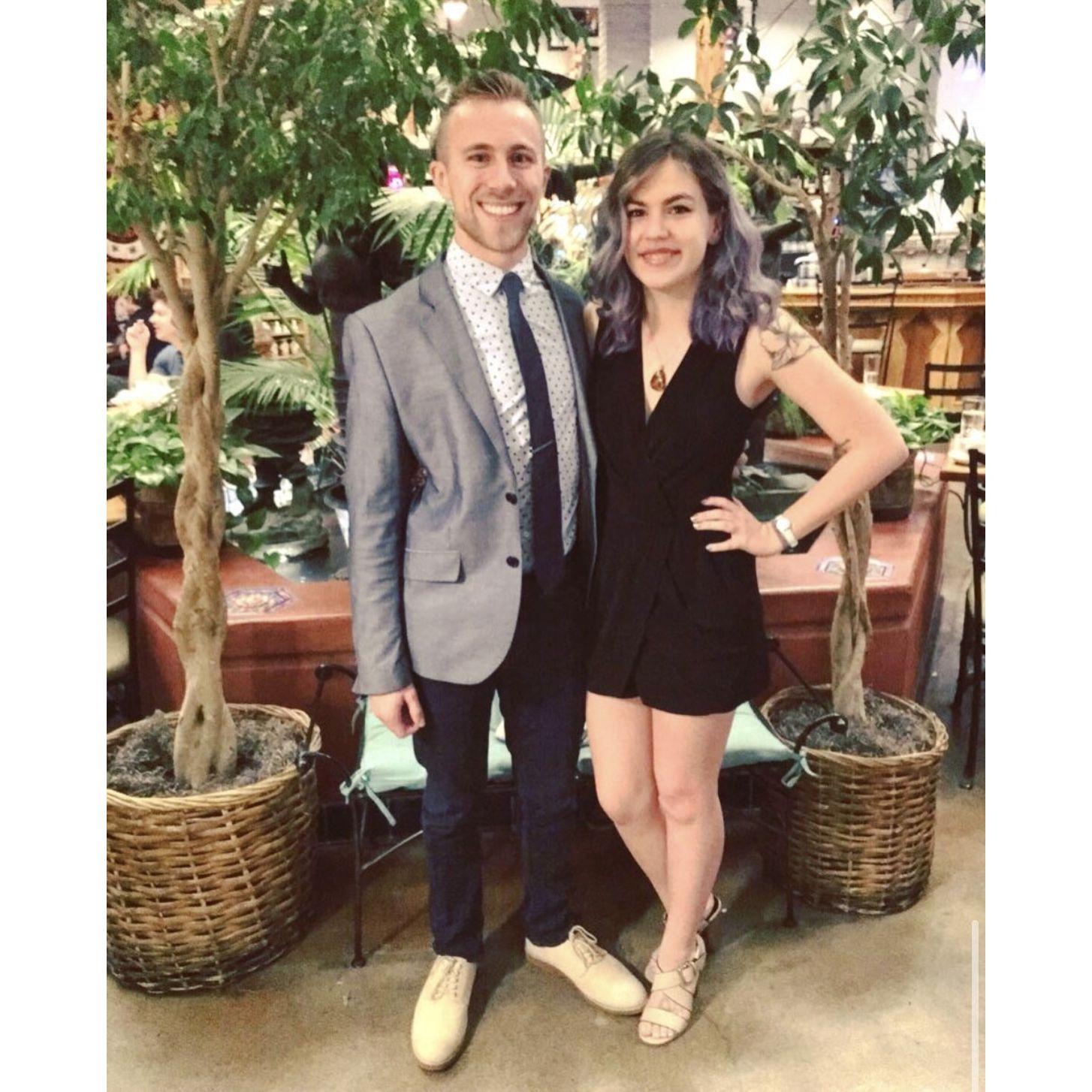 This is us on our first Valentine's together!