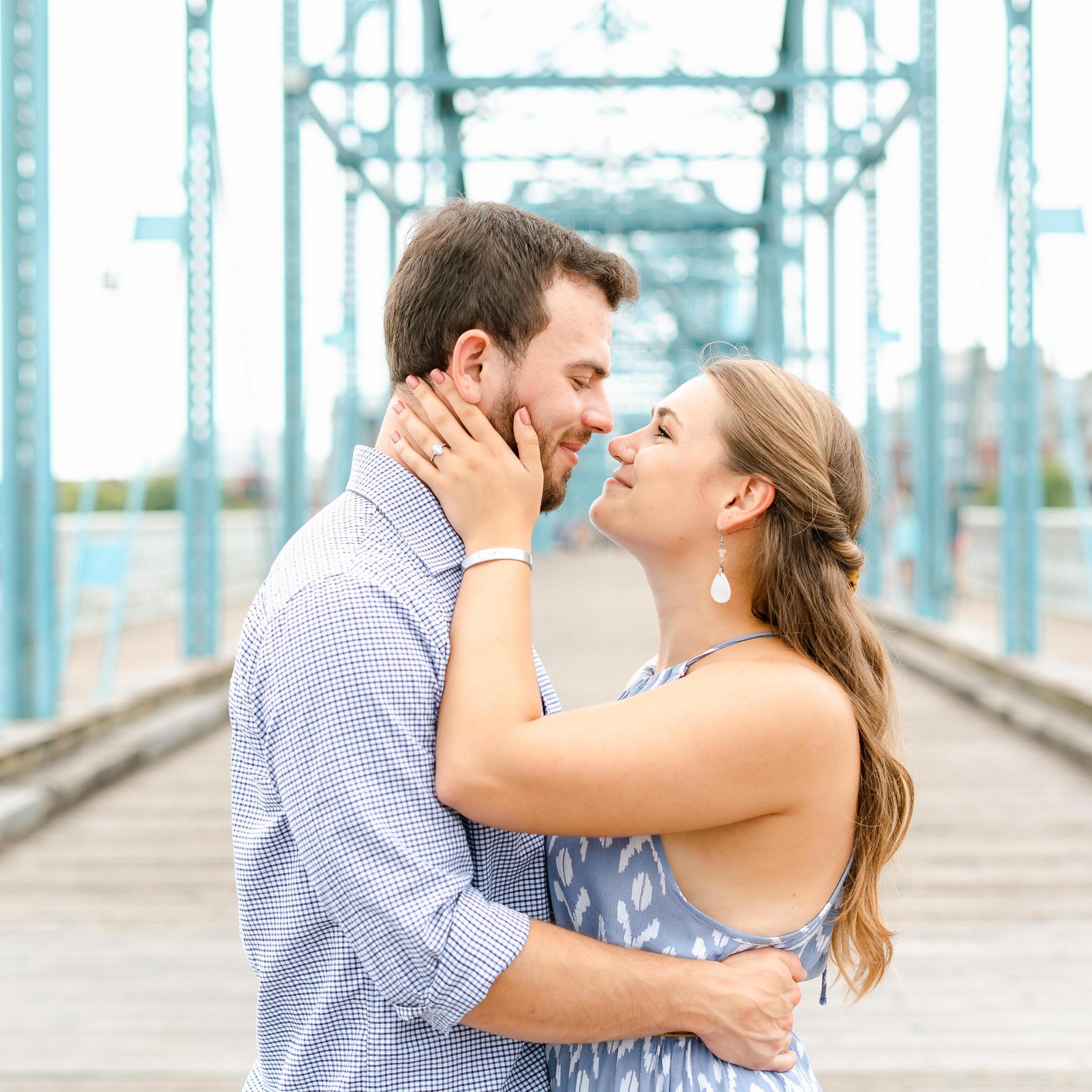 A man on this bridge told us to get married on our first trip here - so we are!