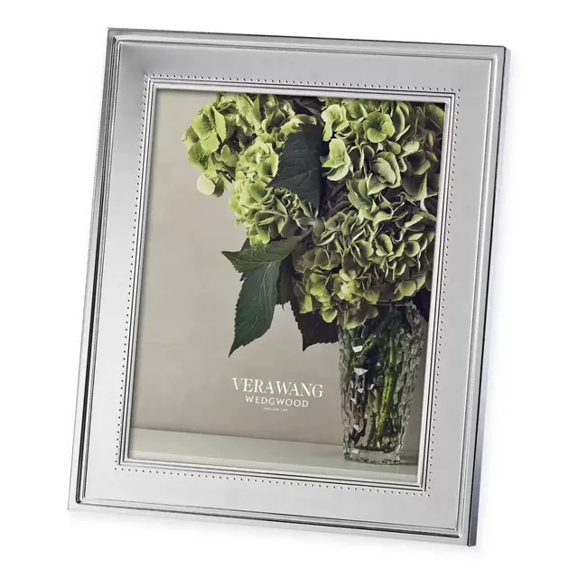 Vera Wang Wedgwood® Grosgrain 8-Inch x 10-Inch Metal Frame