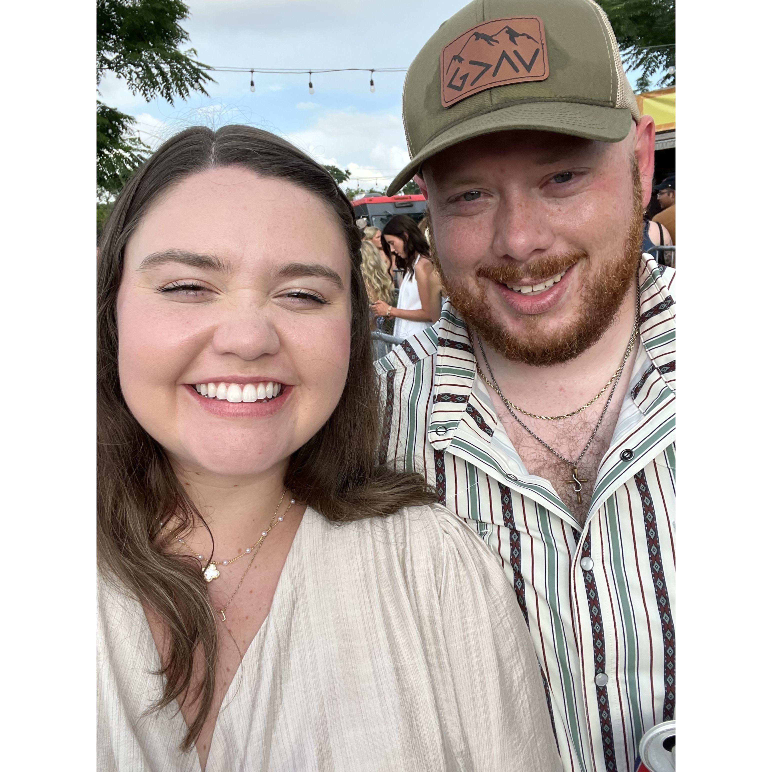 Our first concert as fiancés!
