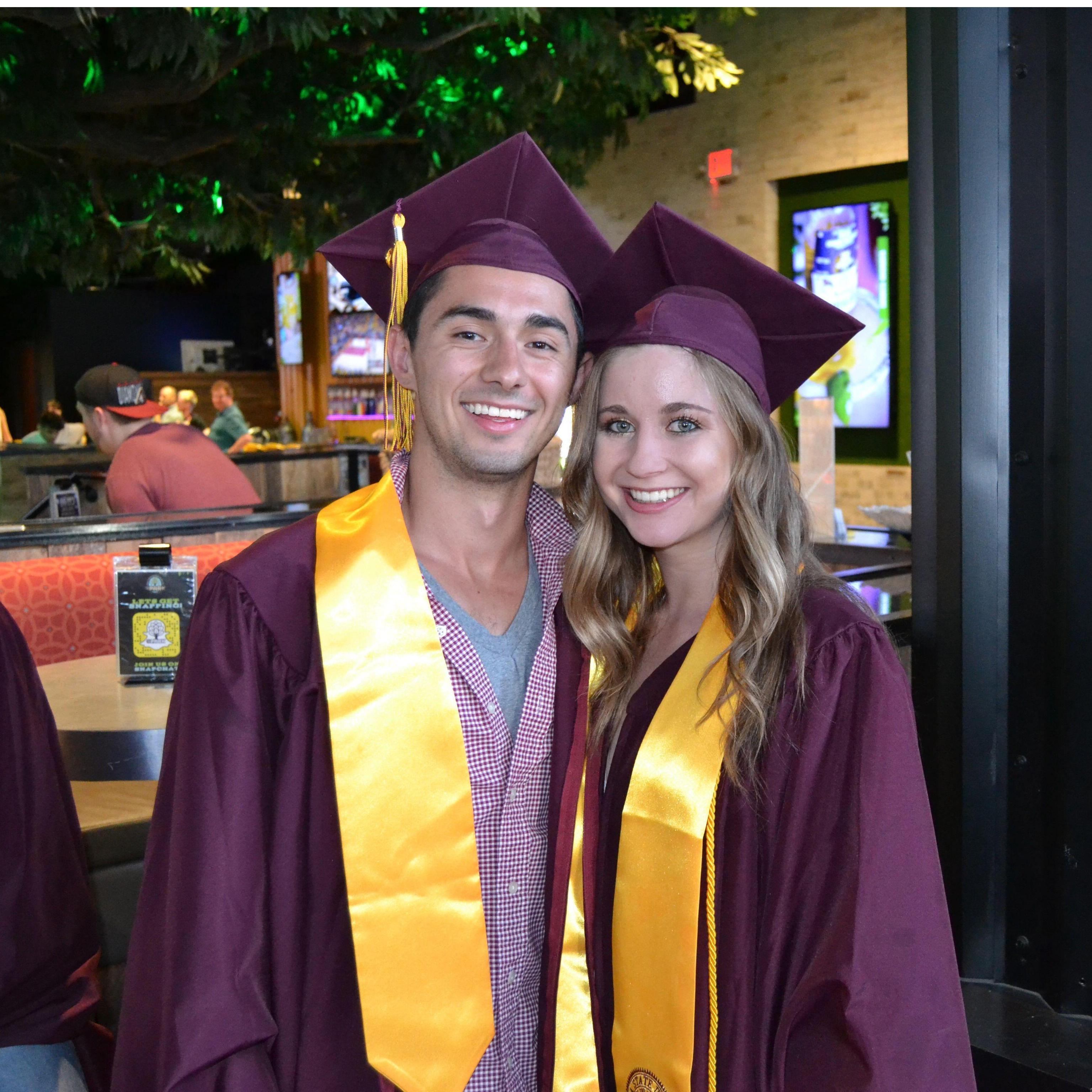 We graduated from ASU together in 2018