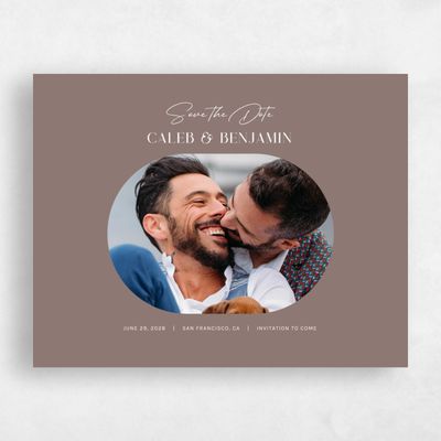 Brown Wedding Save the Date - Latona Classic
