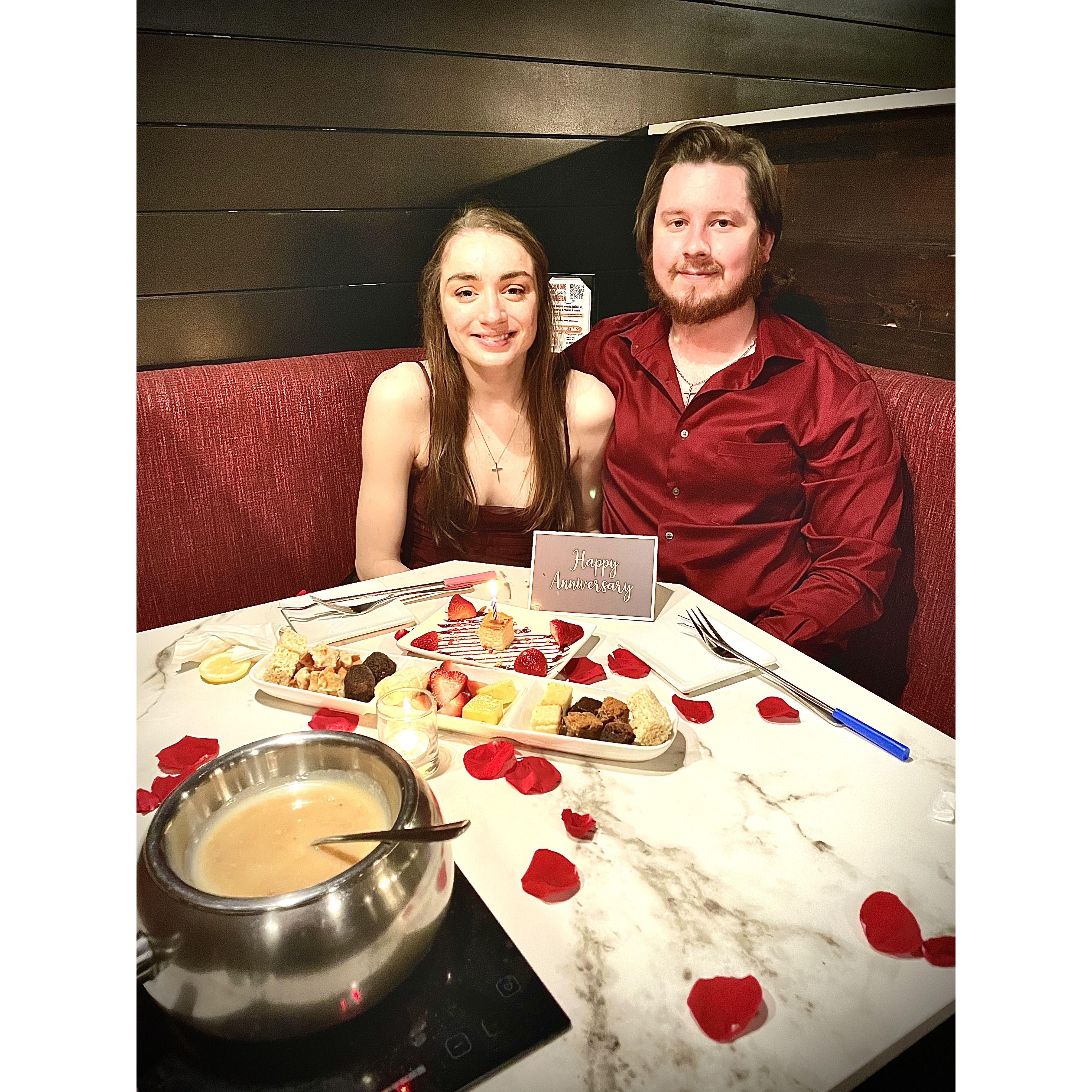 One year dating anniversary