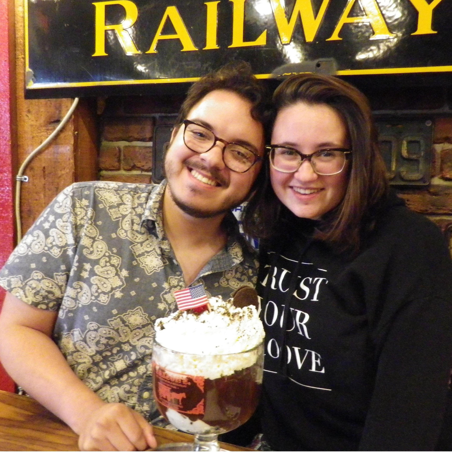First year we met! (Thank you Mattie's grandparents for the ice cream sundae)