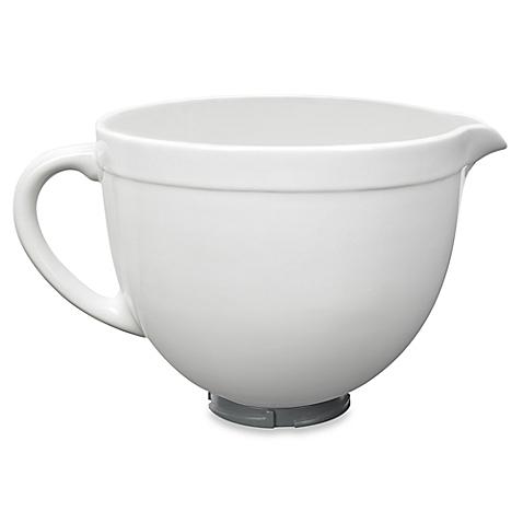 KitchenAid® Ceramic Bowl for Tilt-Head Stand Mixers in White Chocolate