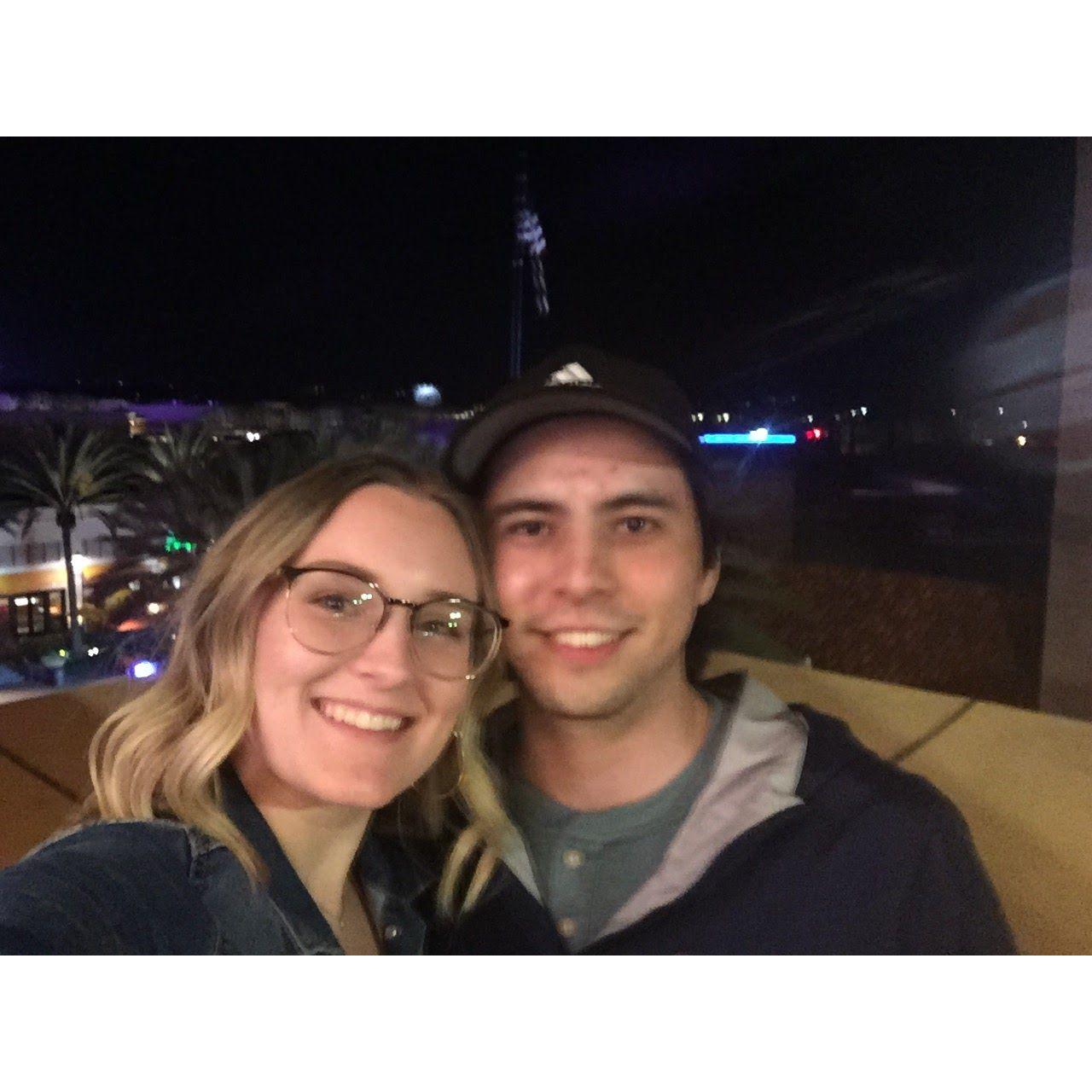 The night we became official. William asked Ashlee to be his girlfriend at the top of a Ferris wheel.