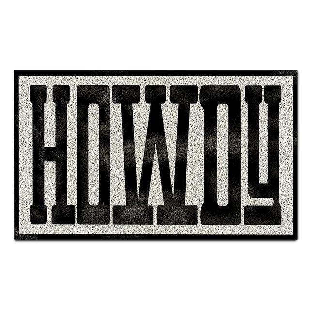 Qvapt Western Howdy Waterproof Door Mat 17×30 Inch,Modern Western Howdy Non-Slip DoorMat for Outdoor Entrance,Durable Doormat for Home Front Door Outdoor Indoor,Housewarming Gifts