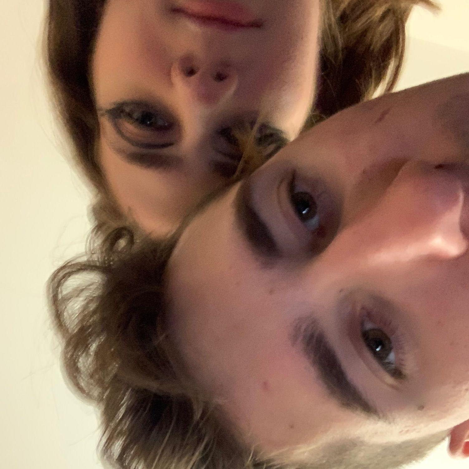 When two goofy people end up in a relationship, you're bound to end up with a few goofy selfies.