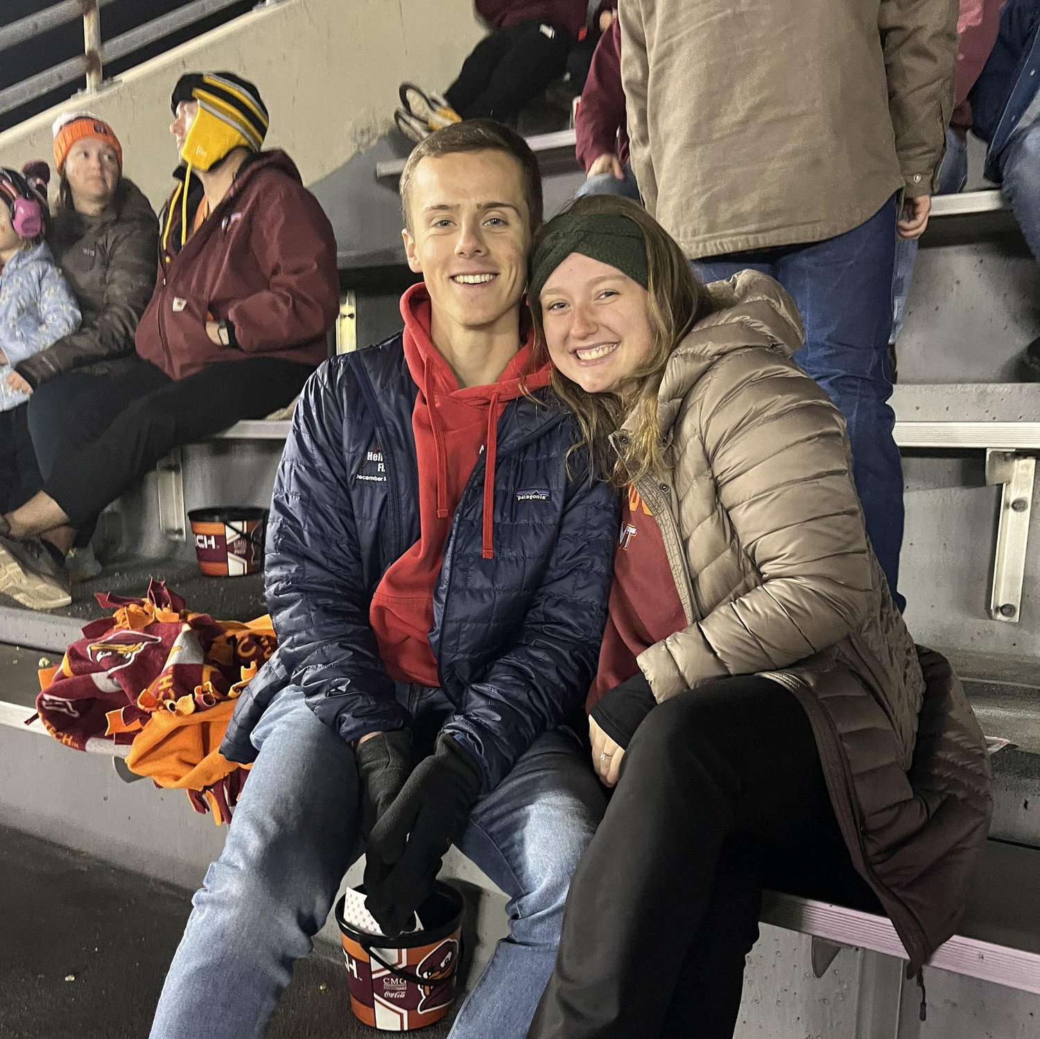 Bobby's first VT game! Go Hokies!