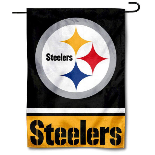 WinCraft Pittsburgh Steelers Double Sided Garden Flag