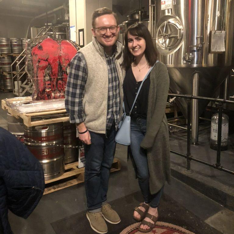 Our final date before the COVID-19 lockdown -- a trip to Red Bear Brewing Co. and the National Museum of Natural History "Outbreak" exhibit (true story)