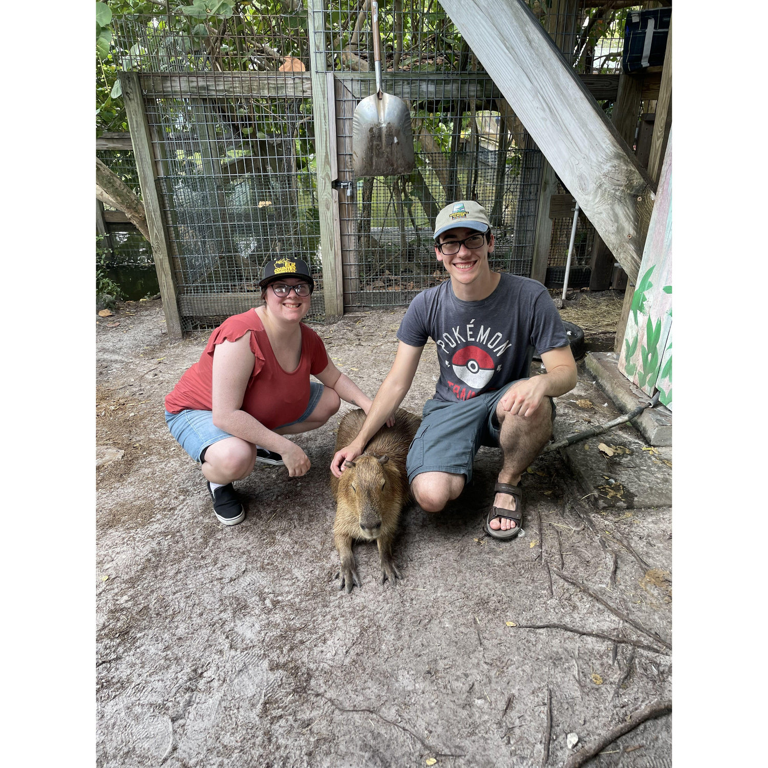 Gatorland in Orlando provided the BEST opportunity to meet one of our idols...the capybara!