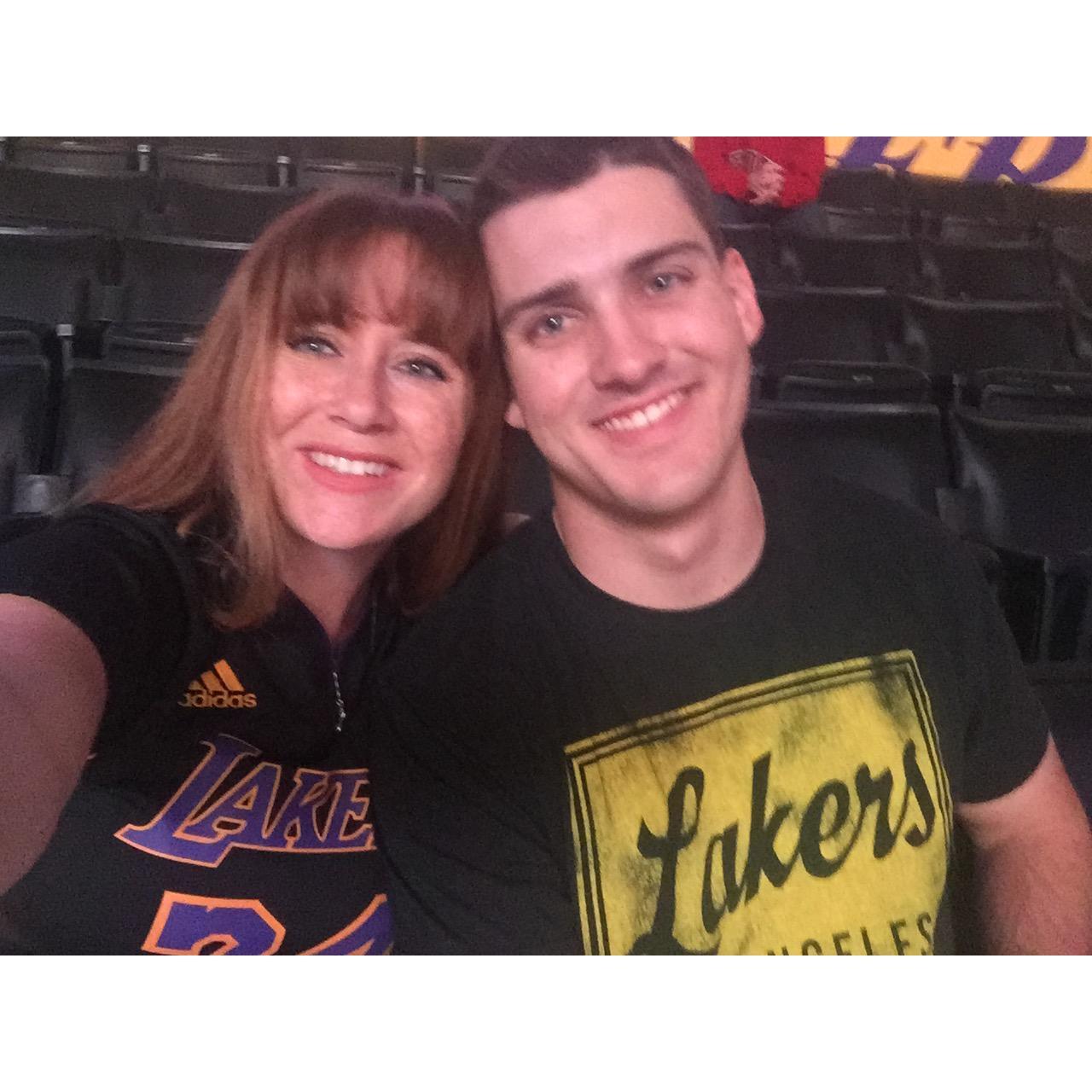 Lakers game for Isaacs 21st!!
