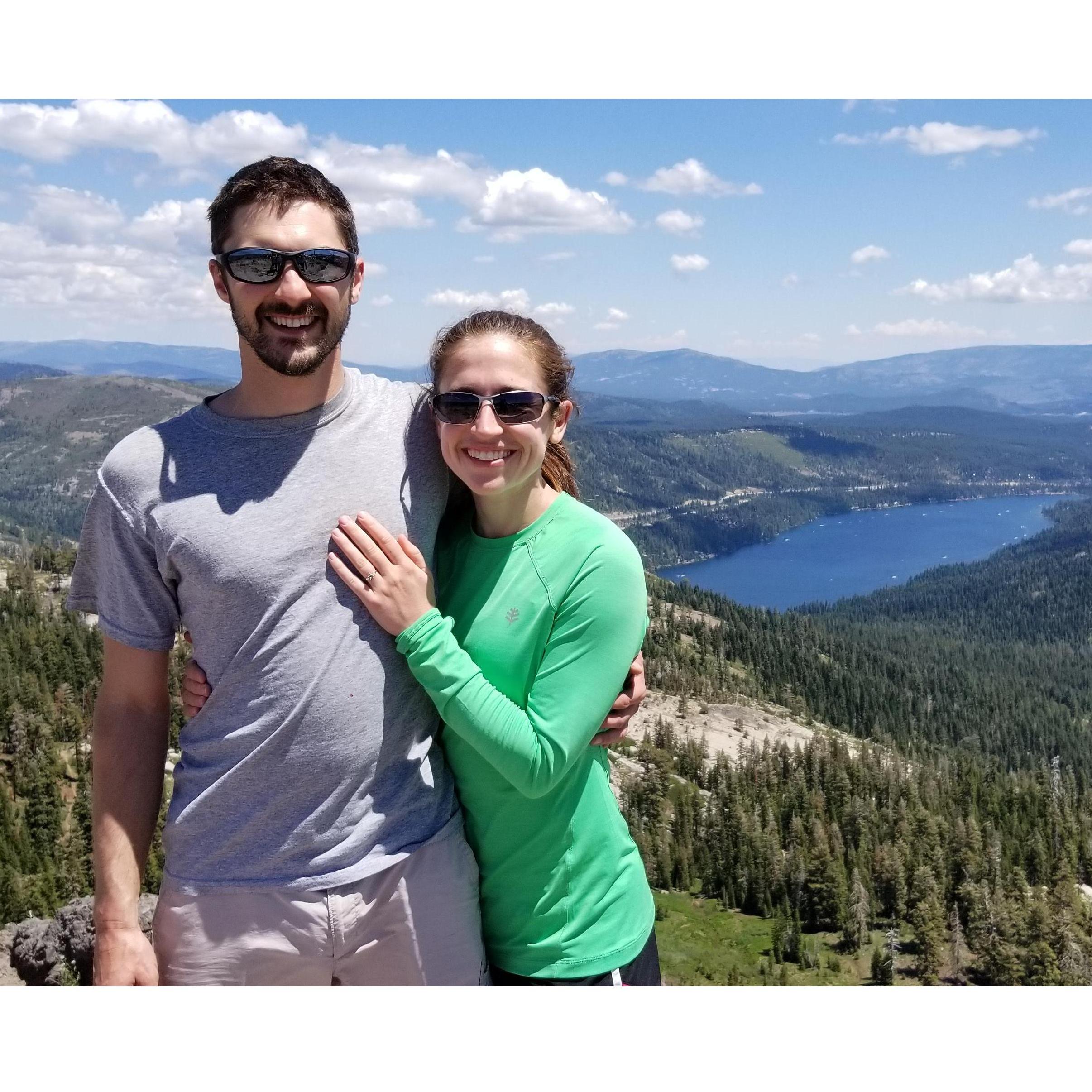 This isn't actually where we got engaged, but it made for a good photo!
