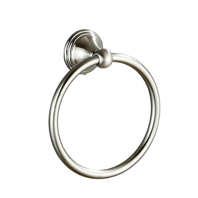 Towel Ring Set for Bathroom, Brushed Nickel Hand Towel Holder and Towel Hook, Bathroom Accessories and Towel Racks for Bathroom Wall…
