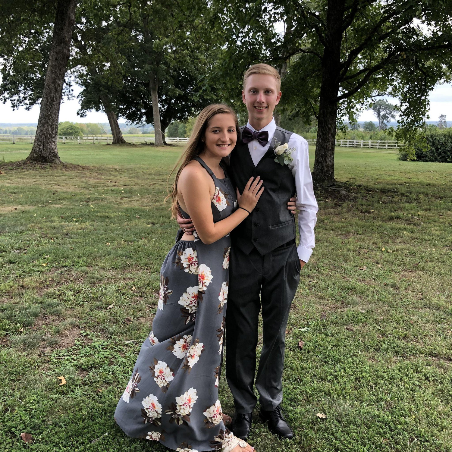 Our first wedding together
