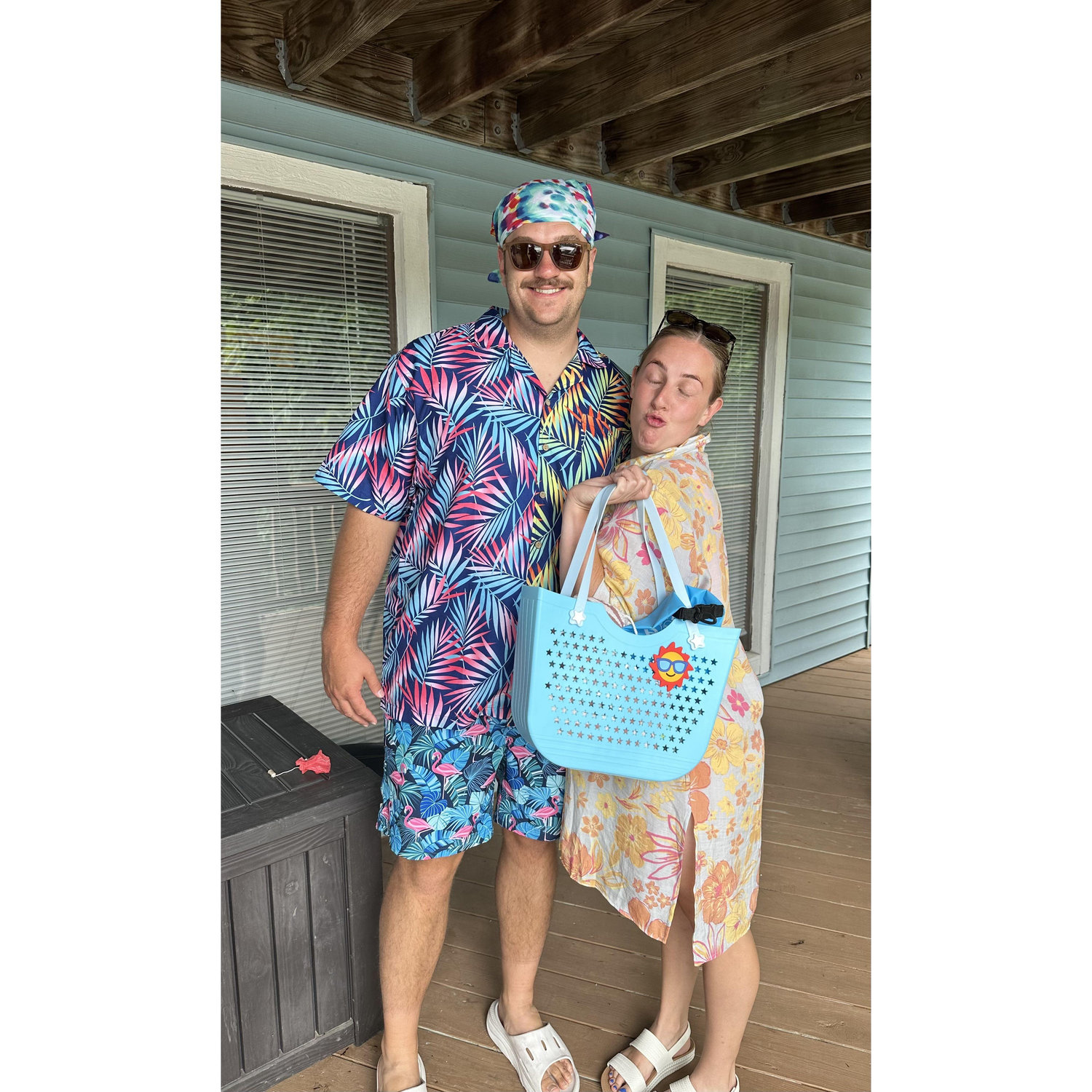 One of the many chaotic outfits Jake puts together…
