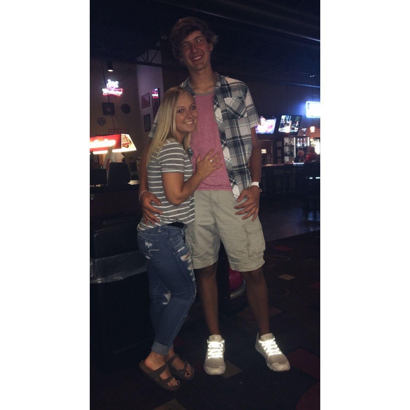 One of our very first pictures together at the ages of 15 & 16.... 15 & 16 year old us would have never guessed that we would become high school sweethearts. :)