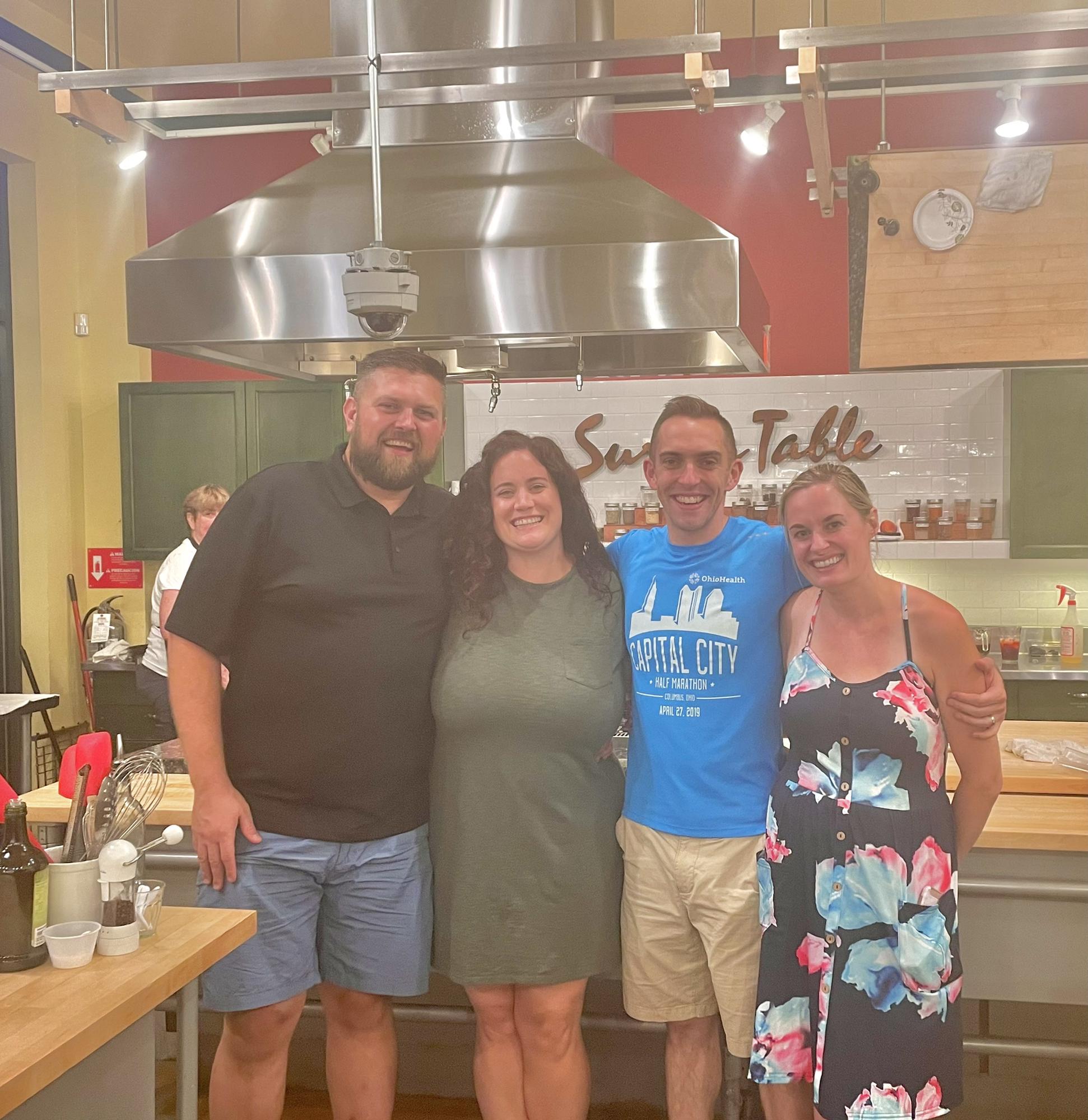 Cooking Date at Sur La Table with Jeff (best man) and Heather
