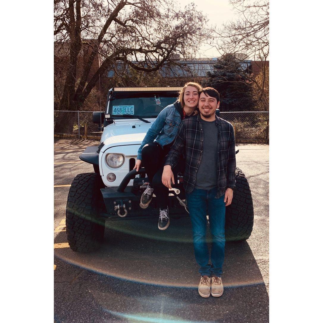 Zack's jeep that Ali crashed (she lived), 2019