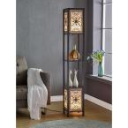 Infinity Heart Shelf Floor Lamp 64 in. Expresso