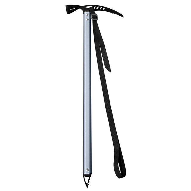 Bobillow Outdoor Camping Ice Axe Walking Pick for Camping Aluminum Alloy Mountaineering Axe Glacier Climbing Tool Lightweight Design,70 Cm Gray