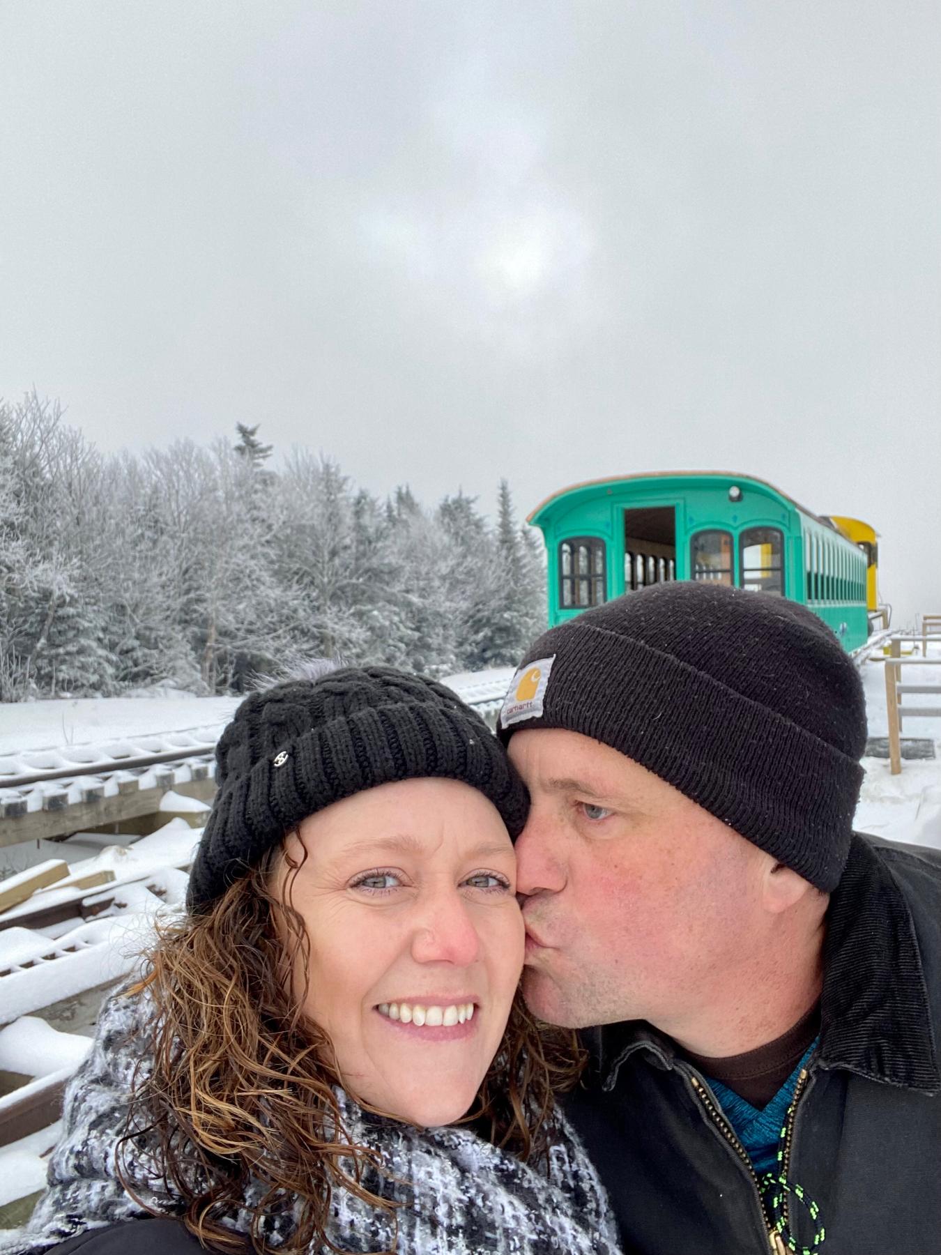 Winter train ride up Mt Washington
