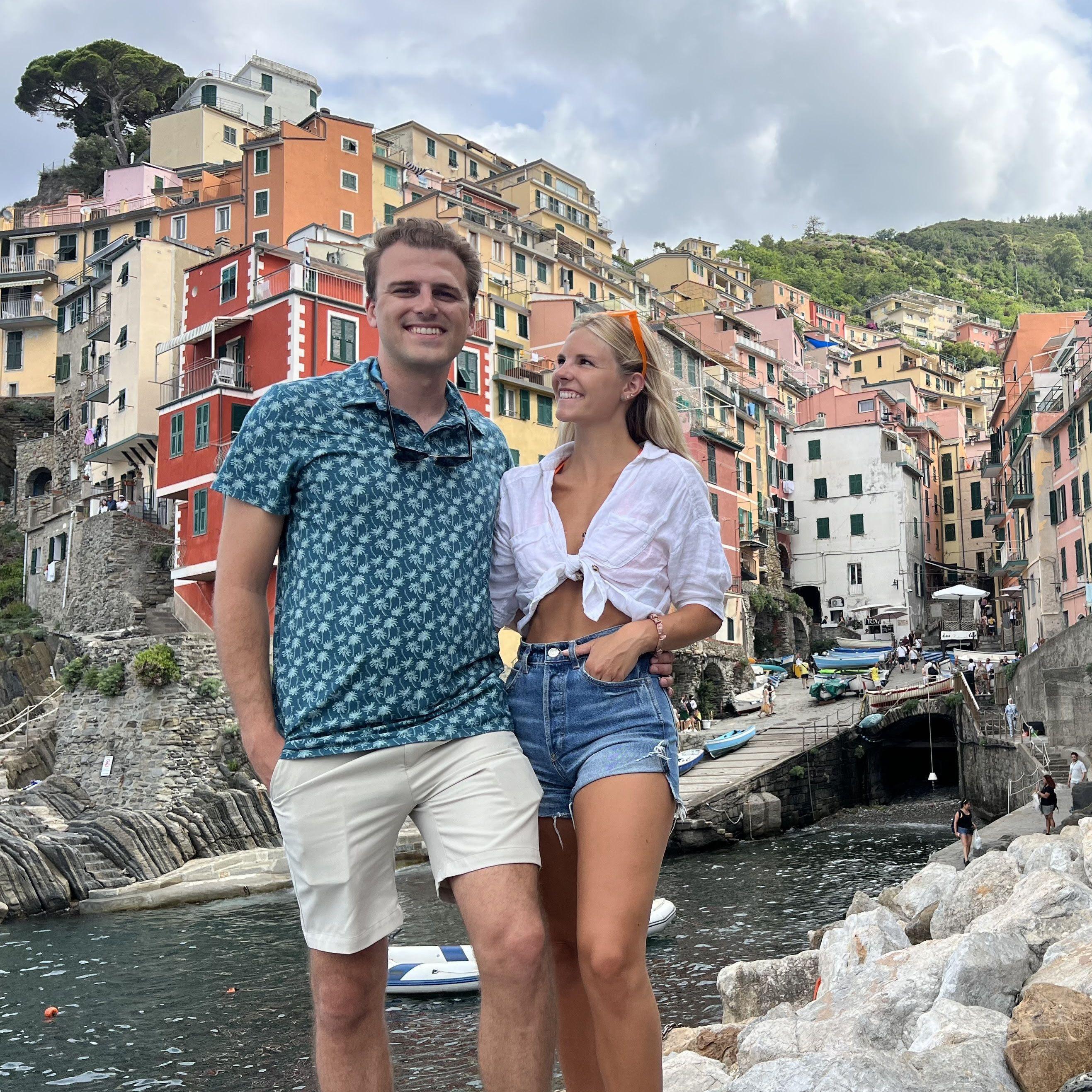 Riomaggiore cinque Terre before we embarked on a very, very steep hike