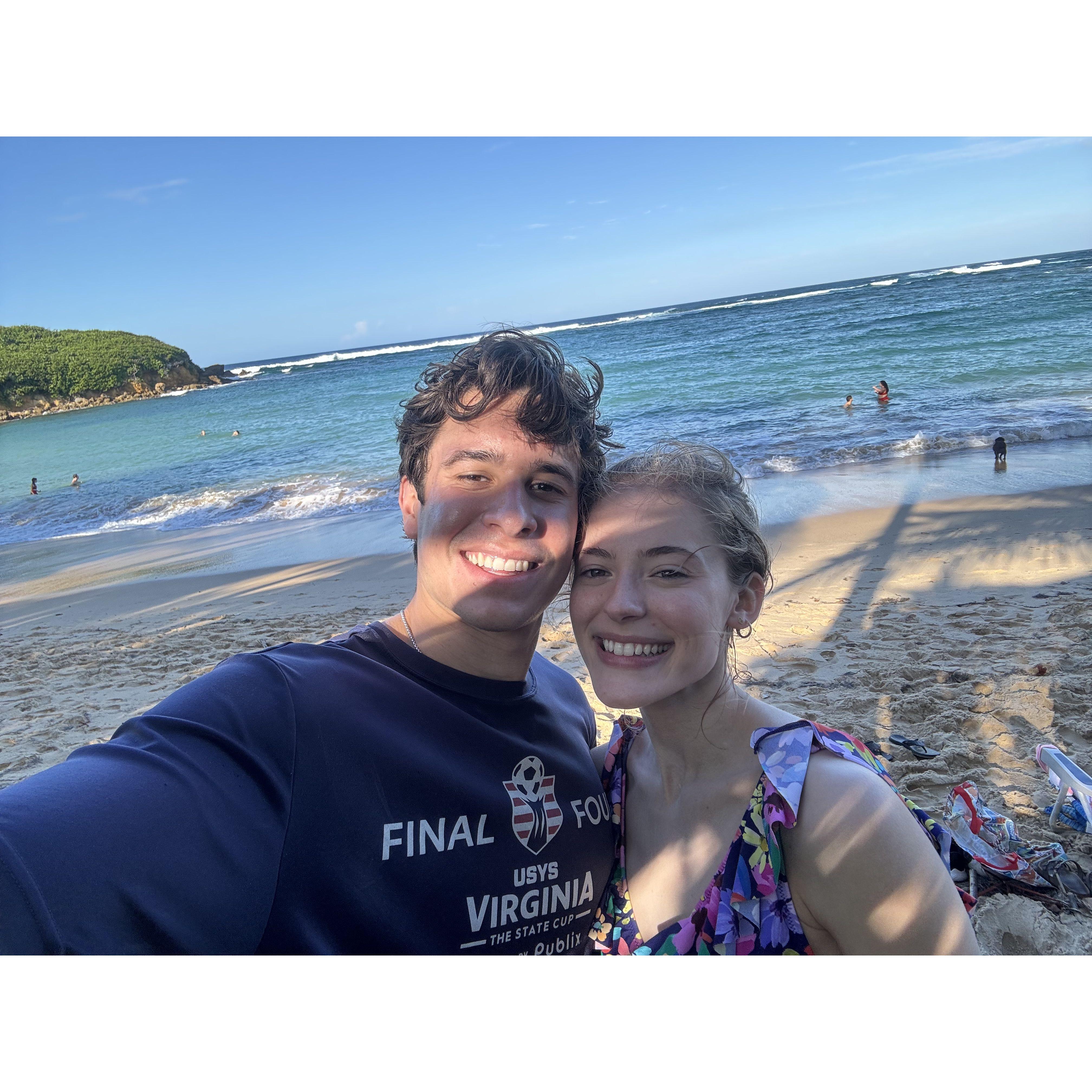 La playa!