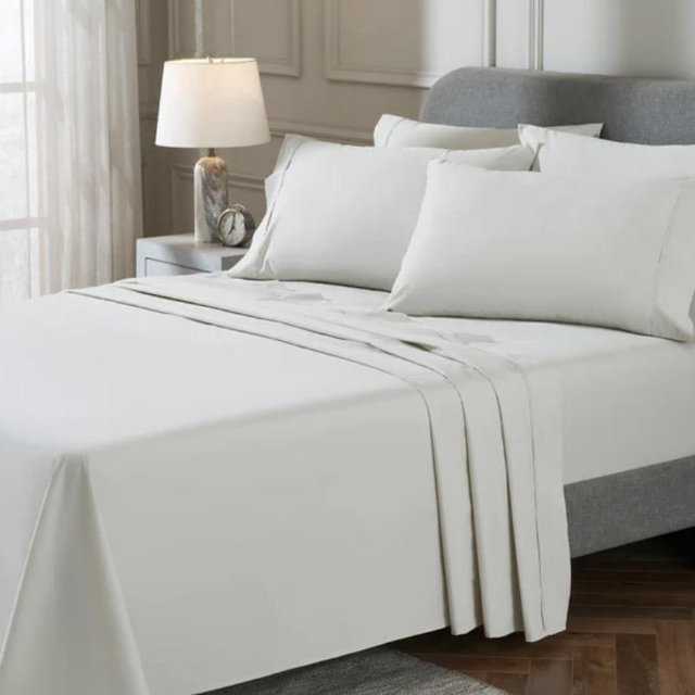 TheraLuxe by Therapedic 300 Thread Count 6-piece Peached Percale Sheet Set