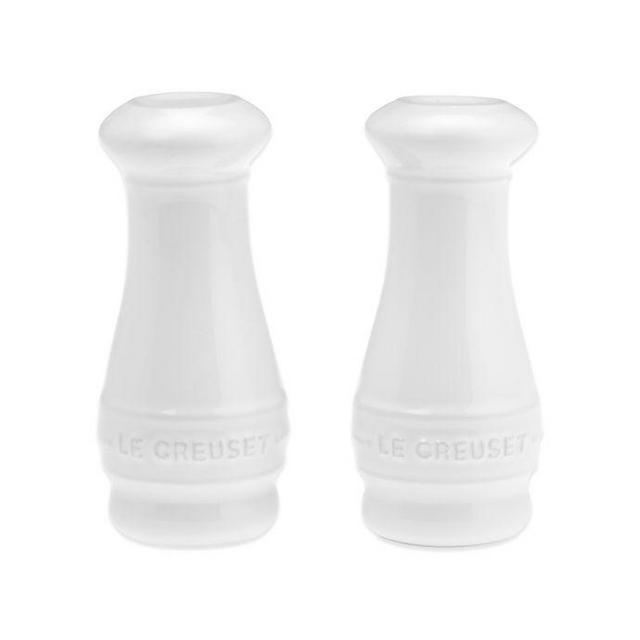Le Creuset® Salt and Pepper Shakers in White