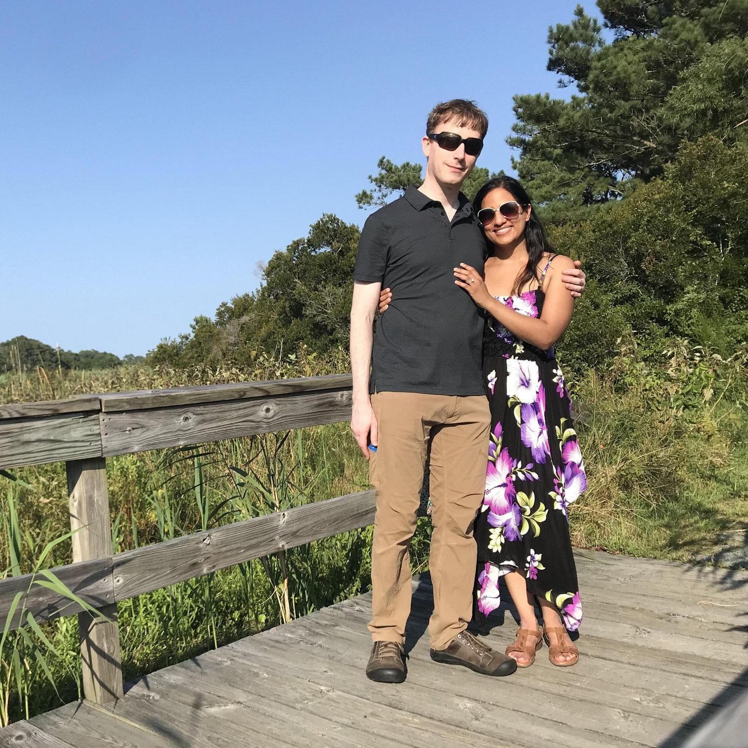 We got engaged in the Chincoteague Wildlife Refuge!