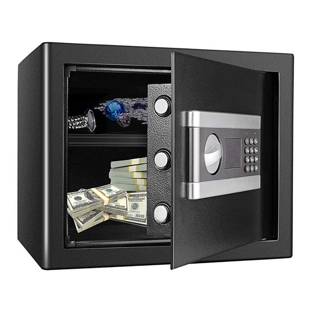 Kacsoo Fireproof Safe Cabinet Security Box, Digital Combination Lock Safe with Keypad LED Indicator, for Pistol Cash Jewelry Important Documents(1.0Cub)