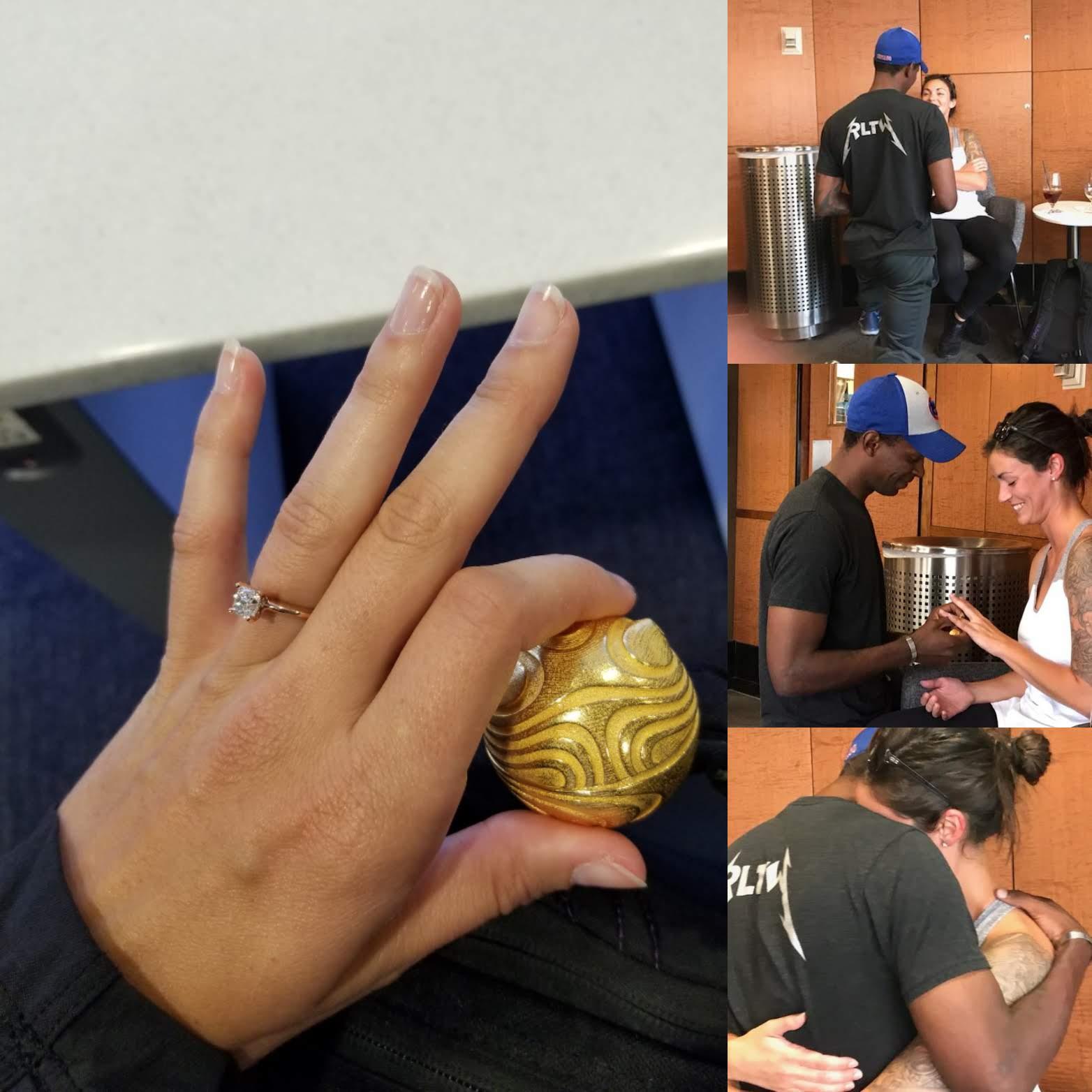 Our engagement in the airport!
