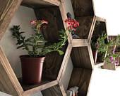 Large Hexagon shelf, hexagon shelves,...