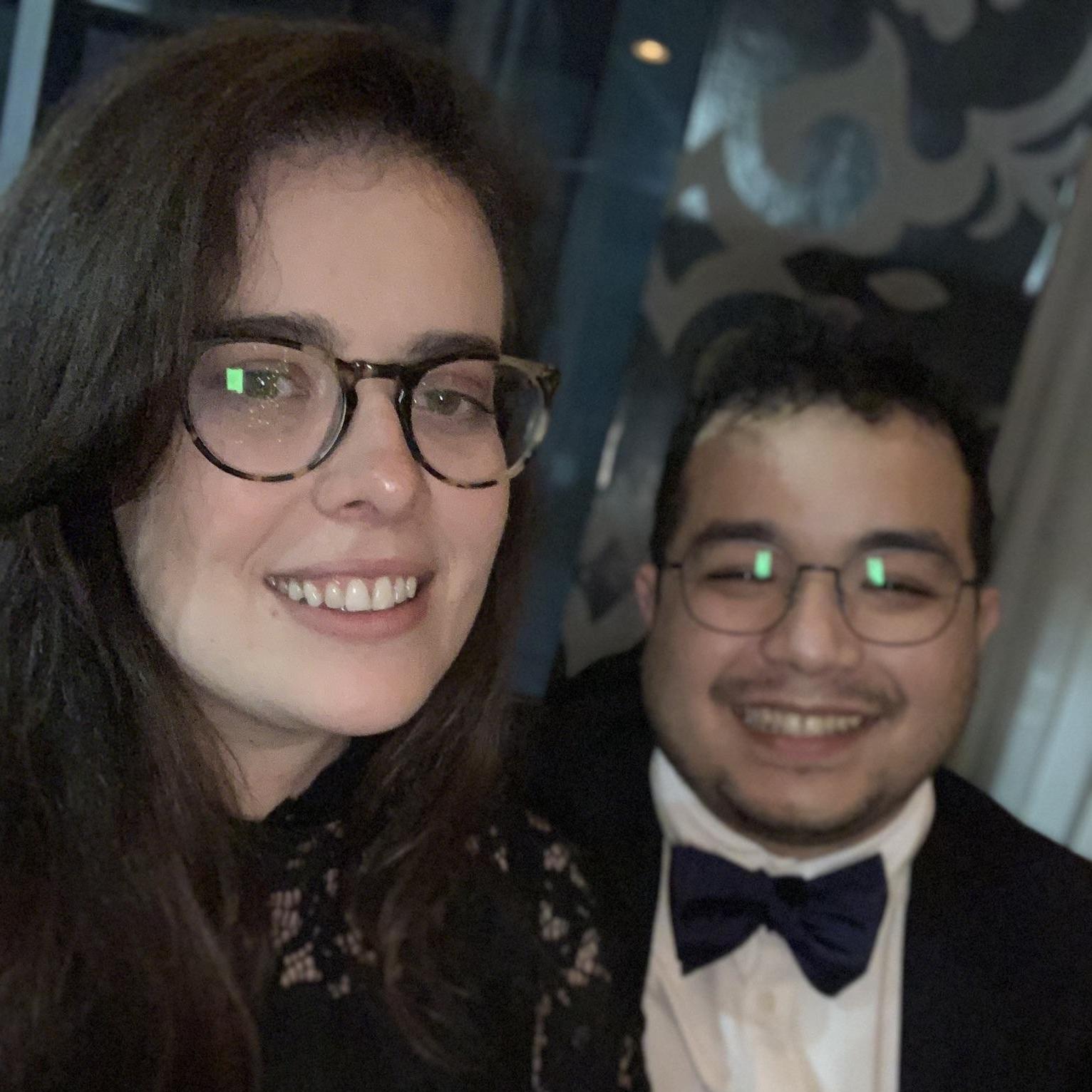 My work Christmas Party where my colleagues helped me convince Elena to move to Orlando