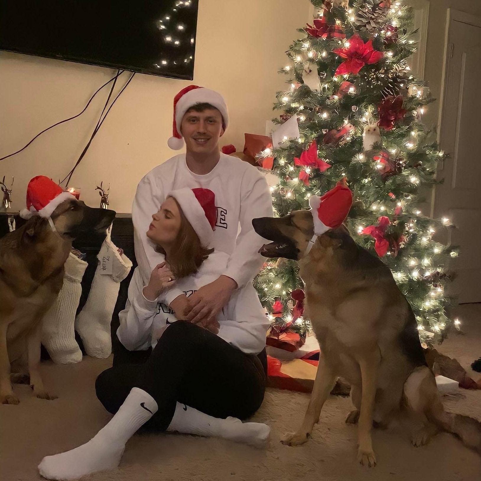 All I can say is... try getting two German Shepherds to sit still for a Christmas picture