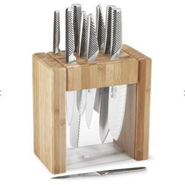 Global Classic Ikasu X Acrylic Knife Block, Set of 10 - Set of 10