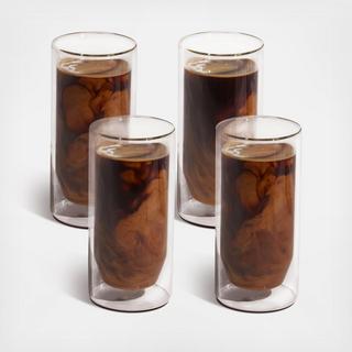 Large Double Wall Glass, Set of 4