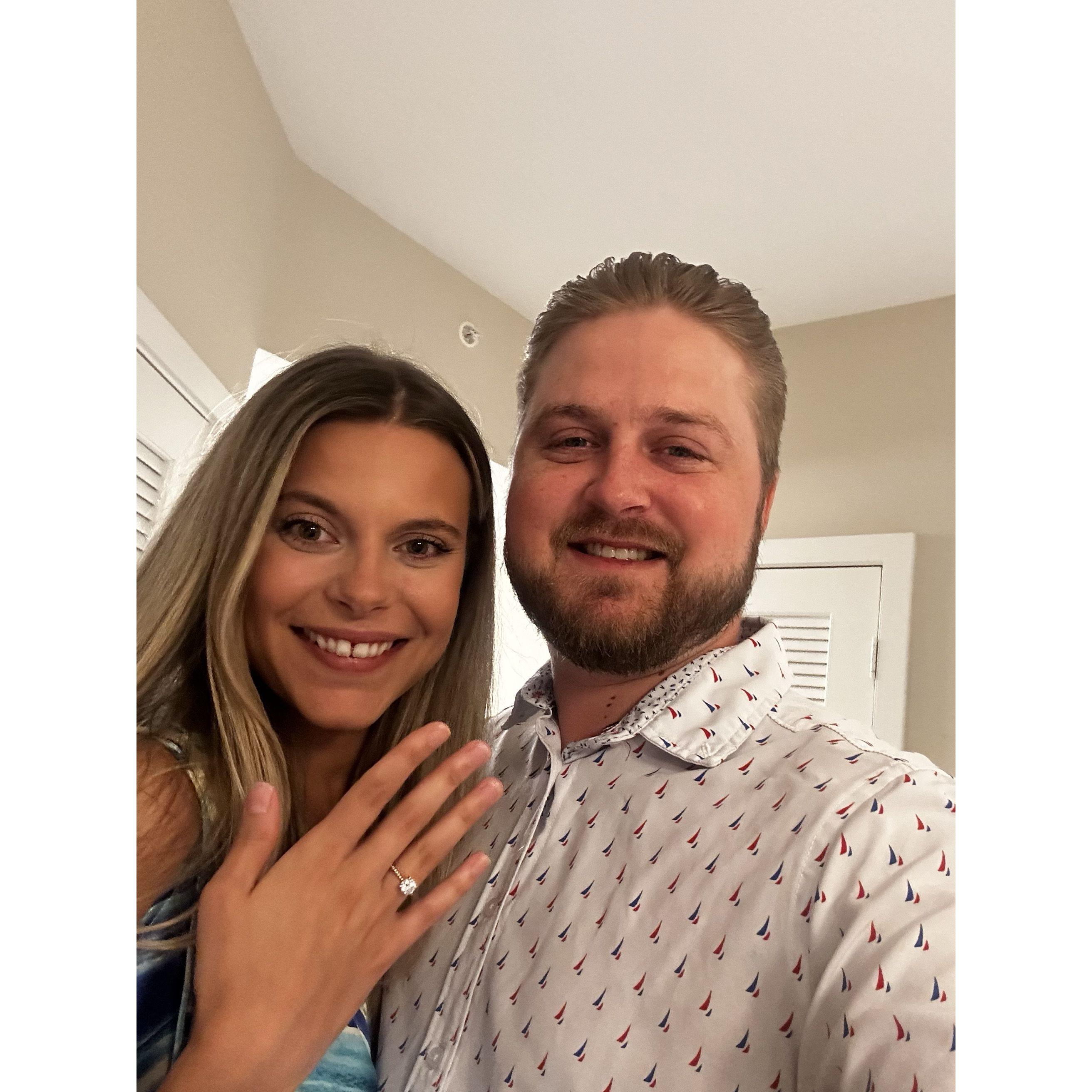 Kyle popped the question!!