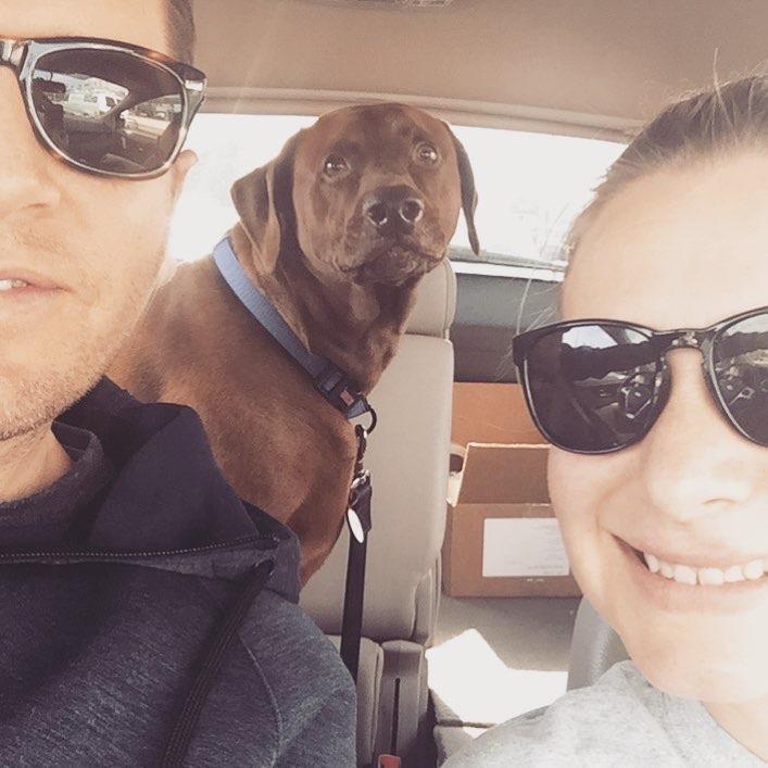 One of our first family photos! Argos wanted to go hiking, so we happily obliged!