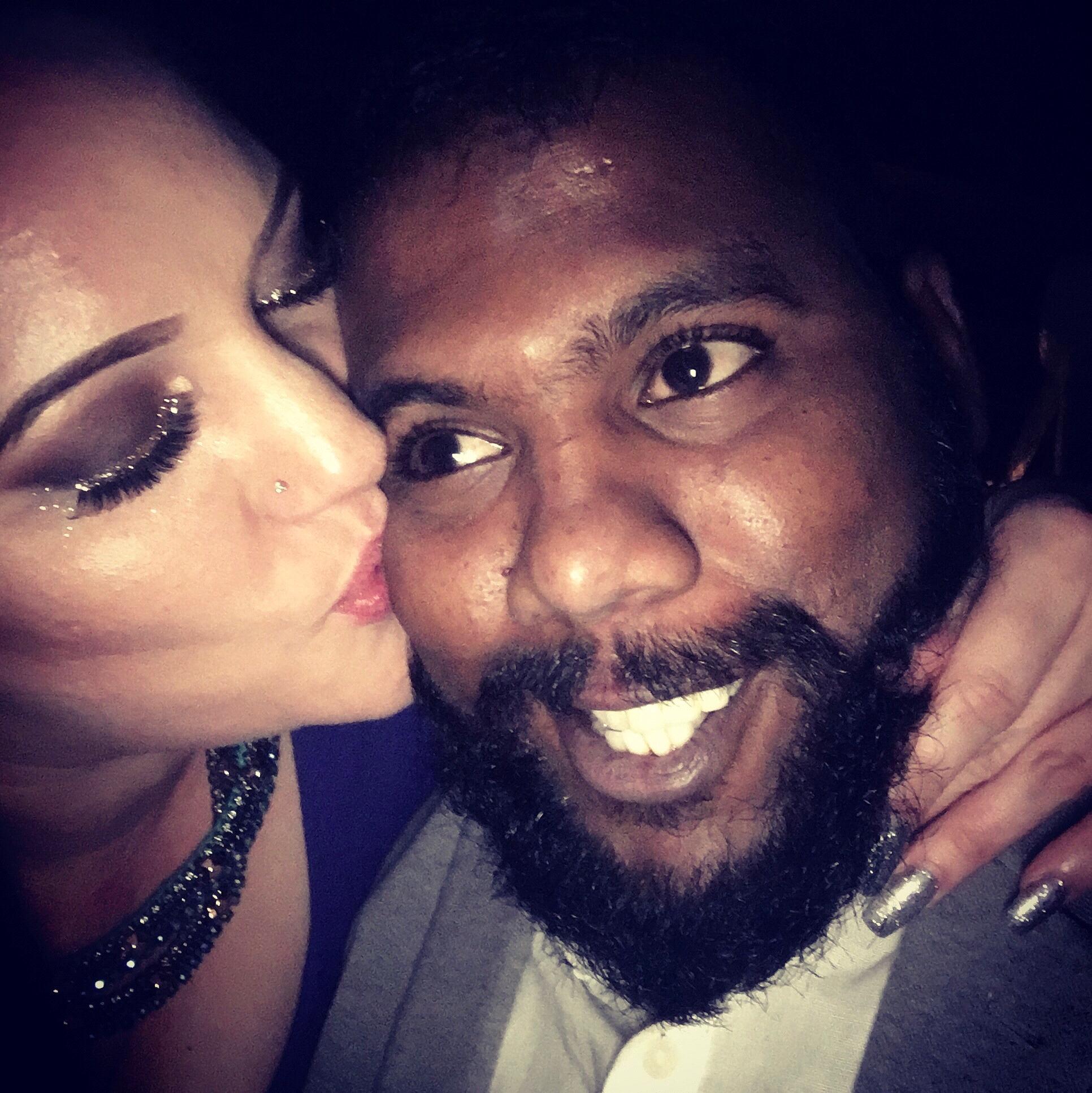 NYE 2017 - He had no idea this picture was being taken.