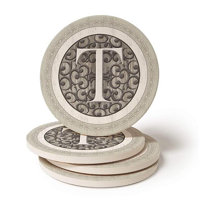 CoasterStone Monogram T Coasters