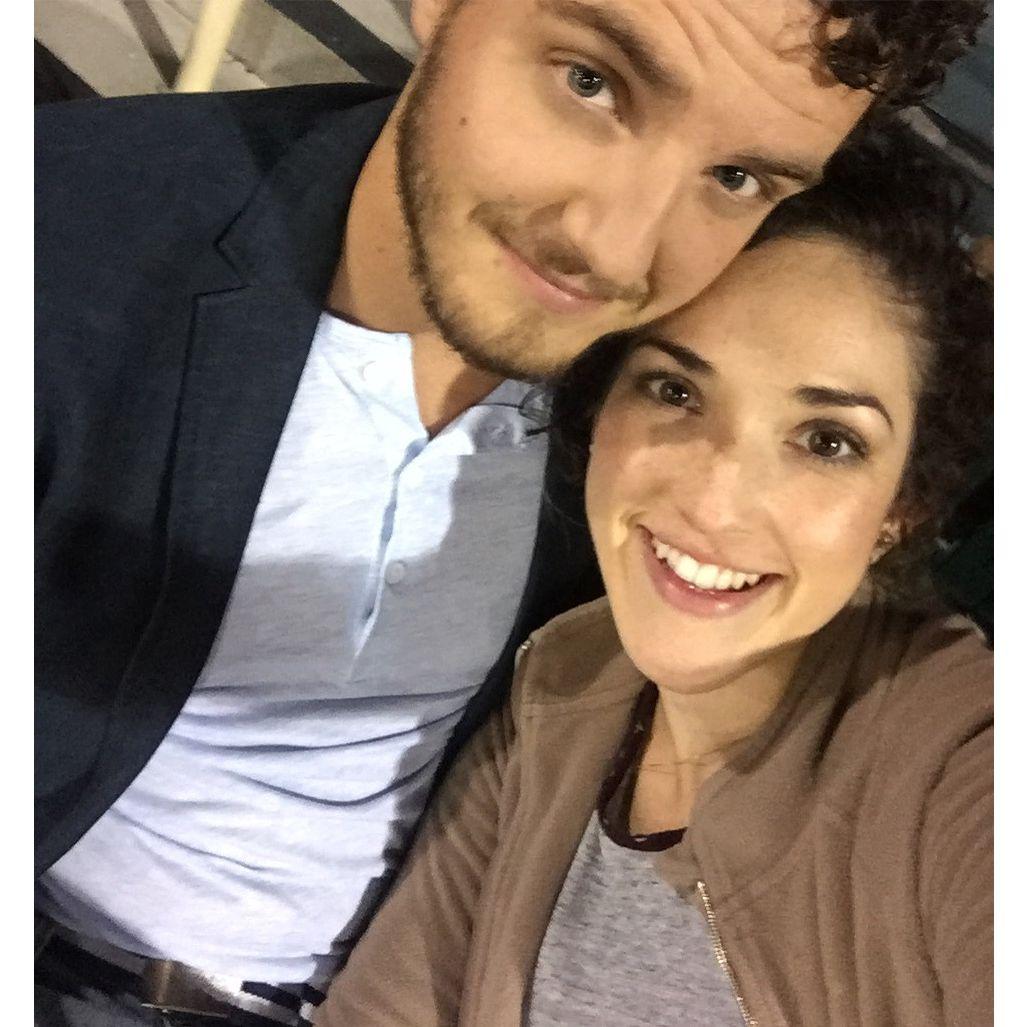 Our first picture together at an Isotopes game, 2016
